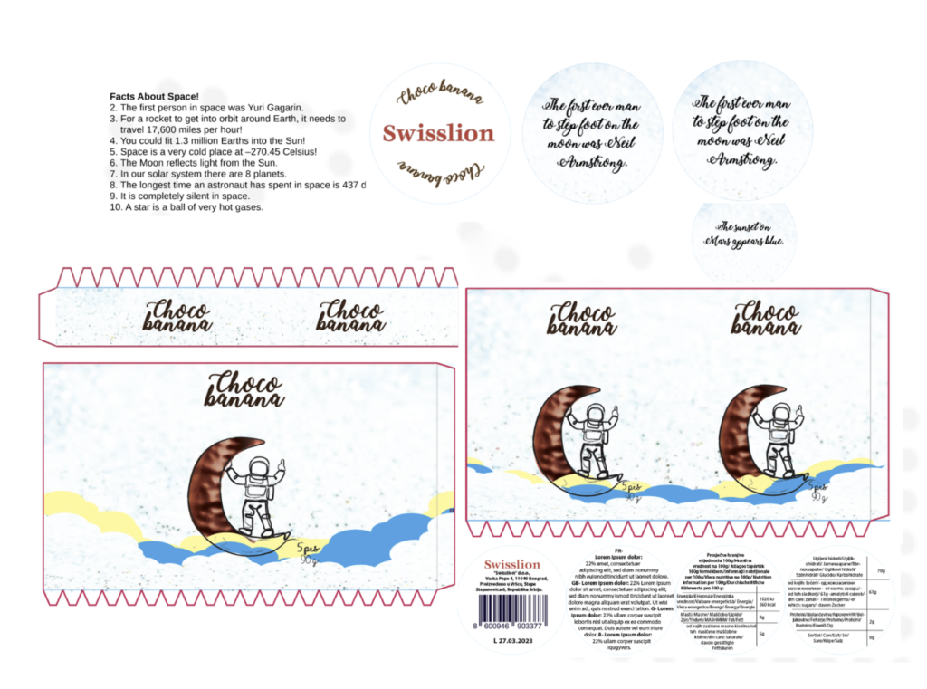 Design thinking process Swisslion - Choco banana