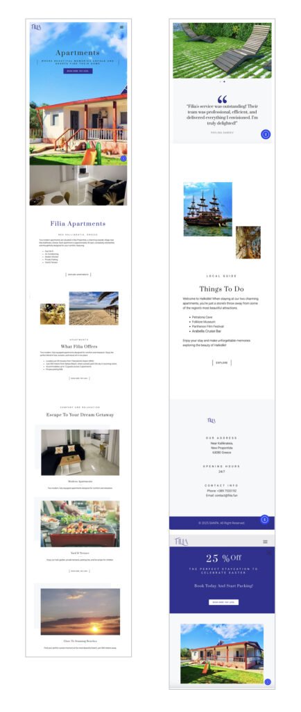 Filia Apartments mobile