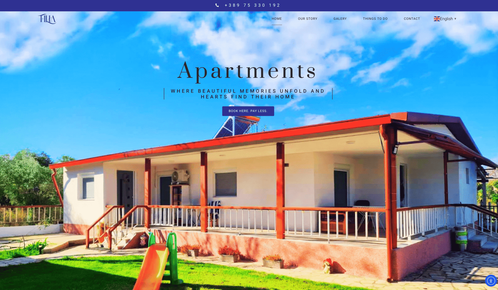 Filia Apartments website